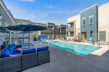 Pool with lounge area